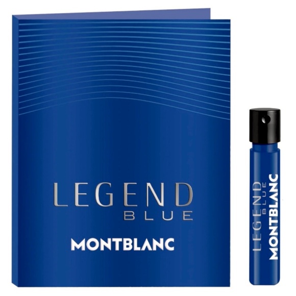 โค๏ธ 4 for $25 Montblanc Legend BLUE Mini Travel Vial NEW - Picture 1 of 2